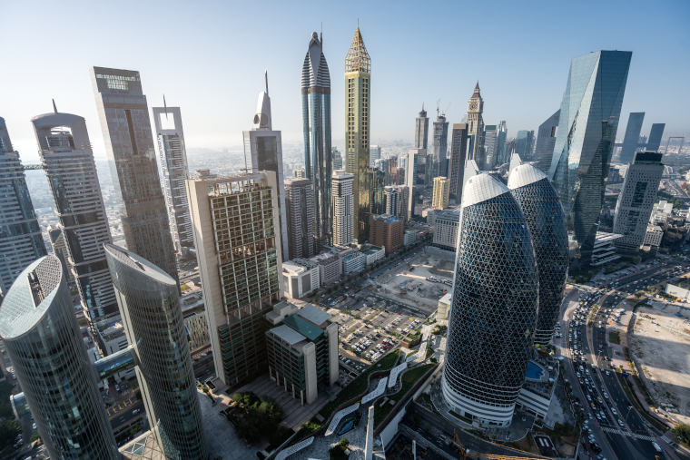 How many years did it take for Dubai to become a financial centre